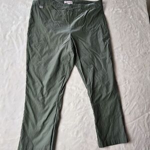 Nanette Lepore Pants Trousers womens Large L Army Green Dress Pants